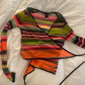 Vintage Jean Paul Gaultier Soleil mesh top